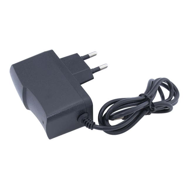 AC adapter lader Voeding - AC DC stekker - EU plug - 1 meter - Zwart
