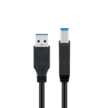 USB -A naar USB-B kabel -USB 3.0 - 5 meter - Zwart