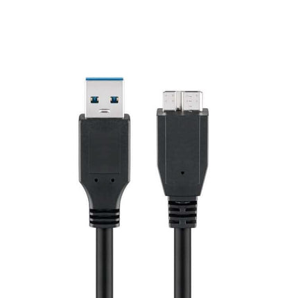 USB kabel USB A naar micro USB 3.0 - 5 meter - Zwart