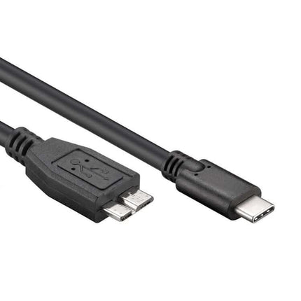 USB-C naar Micro USB-B - USB 3.0 - 60 cm - Zwart