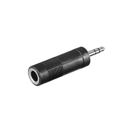 6.35mm female jack naar 3.5mm male jack adapter - Stereo