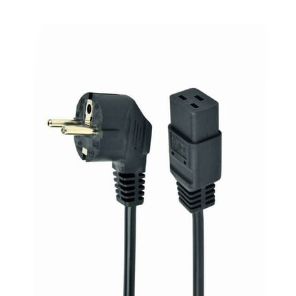C19 kabel - 1.8 meter - schukostekker naar C19 - Zwart