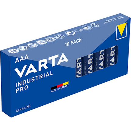 Varta Alkaline 1.5 volt AAA batterijen - 10 stuks