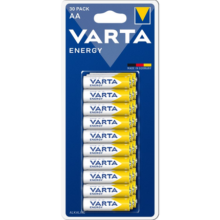 Varta alkaline 1.5 volt LR6/AA batterijen - 30 stuks