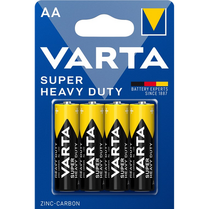 Varta Zink 1.5 volt R6/AA batterijen - 4 stuks