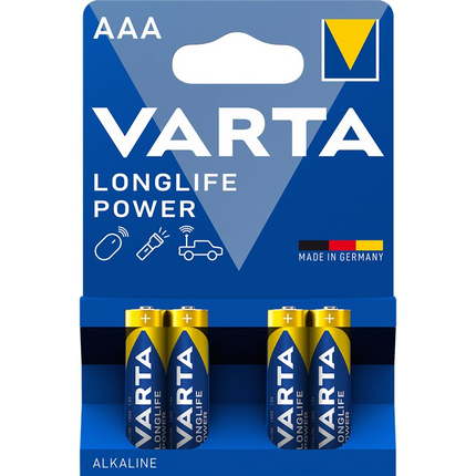 Varta Longlife 1.5 volt LR6/AA batterijen - 4 stuks