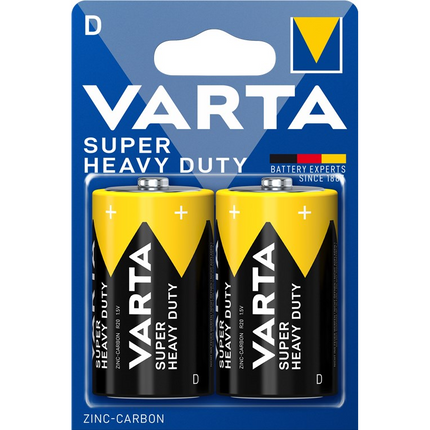 Varta  1,5 volt super Duty batterijen  -  2 stuks