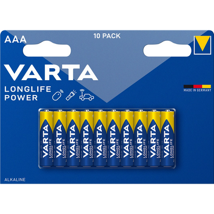 Varta Alkaline 1.5 volt LR03/AAA batterijen - 10 stuks