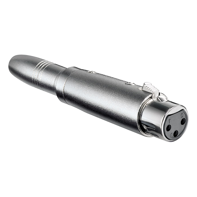 XLR female naar 6.35 mm jack female adapter