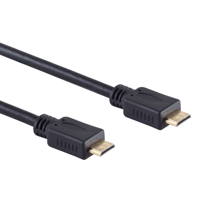 2 meter HDMI 1.4 kabel - 4K/30Hz - HDMI A naar HDMI C (mini) - Zwart