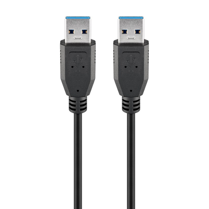 USB A naar USB A kabel - USB 3.0 - 5 meter - Zwart