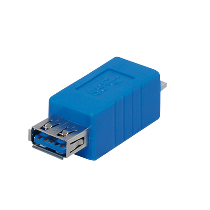 USB 3.0 adapter - Micro USB male naar USB-A female - Blauw