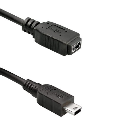 1.2 meter Mini-USB 2.0 male naar Mini-USB 2.0 female verlengkabel