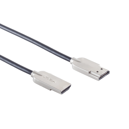1.5 meter HDMI 2.0 kabel - 4K/60Hz - Platte stekker - Zwart