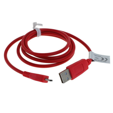 USB-A naar Micro-USB verloopkabel - 95 cm - USB 2.0 - Rood