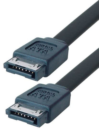 50 cm SATA Datakabel - Type 2/SATA 300 - 3Gbit/s - Zwart