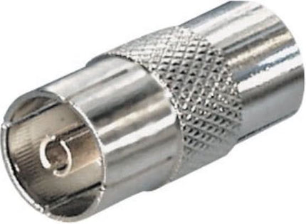 Coax koppelstuk - IEC (v) naar IEC (v) - Metaal