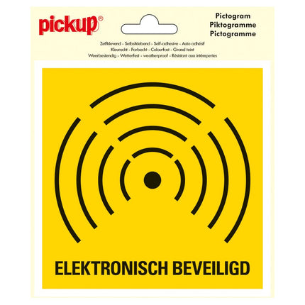 PickUp sticker - Elektronisch beveiligd -  15x15 cm