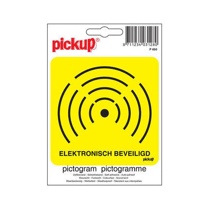 PickUp sticker - Elektronisch beveiligd - 10x10 cm