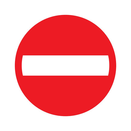 Pickup bord - zelfklevend - verboden toegang - Rond - Diameter 20 cm