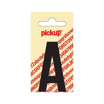 PickUp sticker - Plakletter  A - Nobel - Zwart - 60 mm