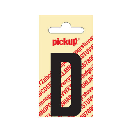 PickUp sticker - Plakletter  D - Nobel - Zwart - 60 mm