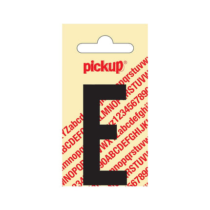 PickUp sticker - Plakletter  E - Nobel - Zwart - 60 mm
