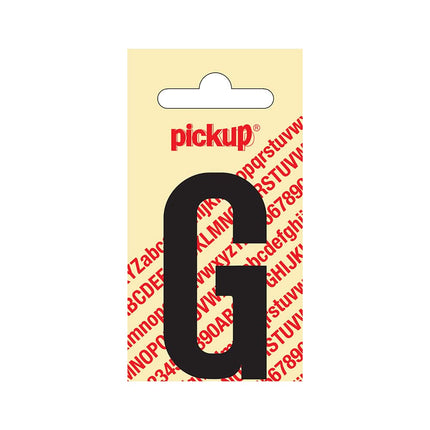 PickUp sticker - Plakletter  G - Nobel - Zwart - 60 mm