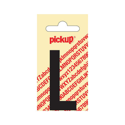 PickUp sticker - Plakletter  L - Nobel - Zwart - 60 mm