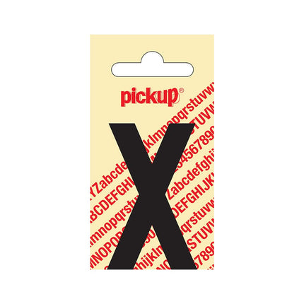 PickUp sticker - Plakletter  X - Nobel - Zwart - 60 mm