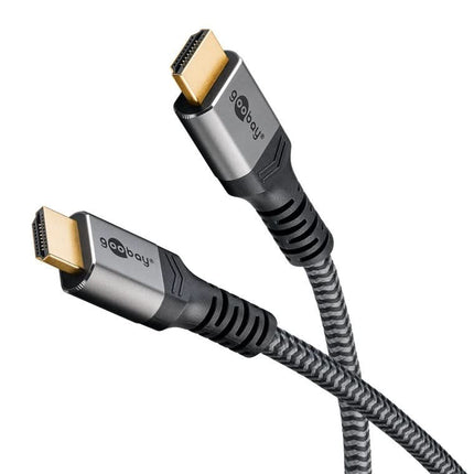 1 meter HDMI 2.0 kabel - 4K/60Hz - Goobay Plus series - Nylon