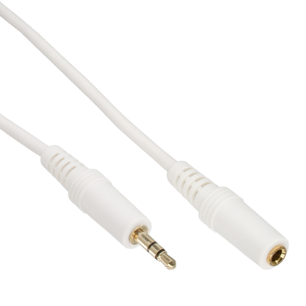 3.5 mm jack audio verlengkabel - 1 meter - Gold-plated - InLine