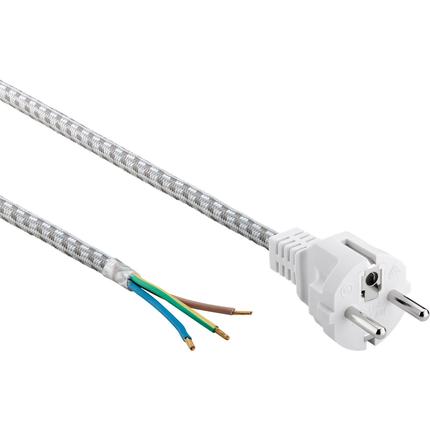 Hittebestendige aansluitsnoer met schuko stekker - 3 x 0,75mm - 3 meter