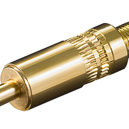 3,5 mm Jackplug – 3-pins Stereo – Verguld
