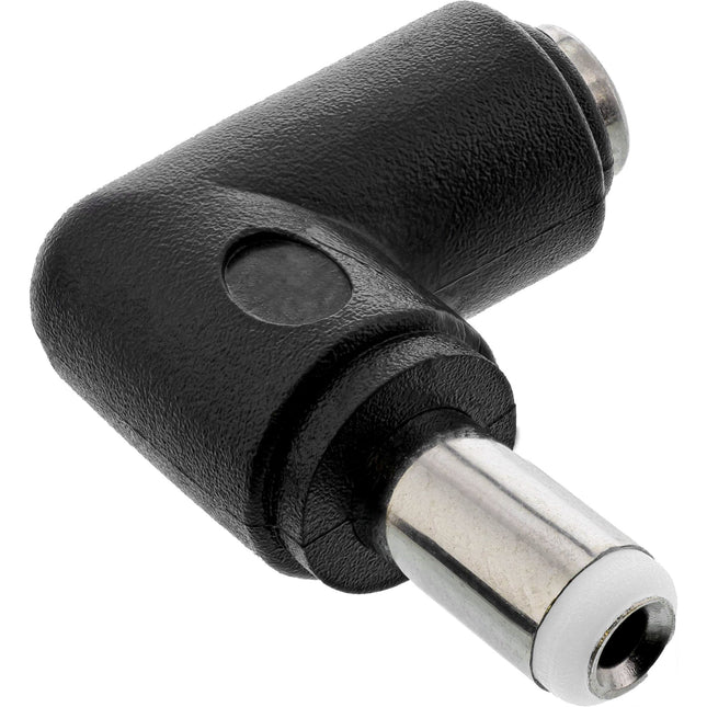 Haakse DC  adapter - 5,5 x 2,5 mm - 5V/3A (15W) - Zwart