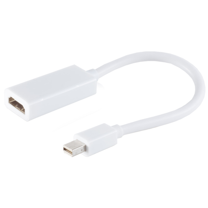15 cm Adapter Mini DisplayPort mannelijk / HDMI (A) vrouwelijk - Wit