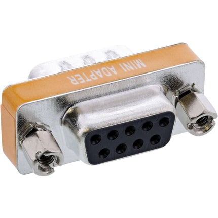 InLine Null Modem Adapter - DB9 Mannelijk / Vrouwelijk - Serieel - Zilver