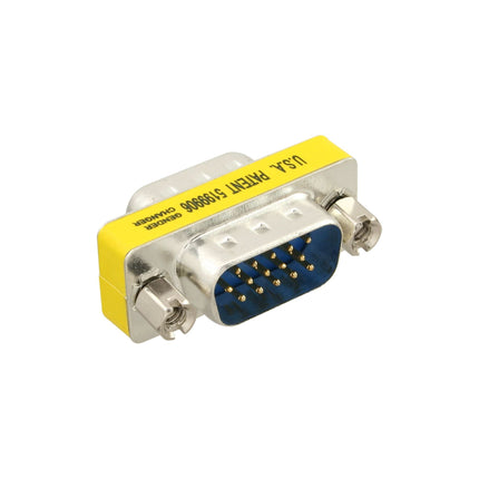 InLine Adapter - DB15 HD VGA / S-VGA Mannelijk / Mannelijk - Mini-Gender-Changer - Zilver