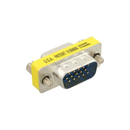 InLine Adapter - DB15 HD VGA / S-VGA Mannelijk / Vrouwelijk - Mini-Gender-Changer - Zilver