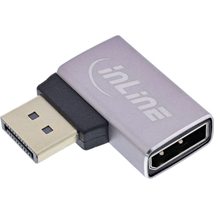 InLine DisplayPort 1.4-adapter-  haaks naar links - 8K UHD - Vergulde contacten