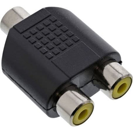 3.5mm female jack naar 2x female RCA adapter - Mono