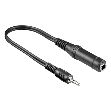 3.5mm jack naar 6.35mm female jack koptelefoonadapter - Stereo
