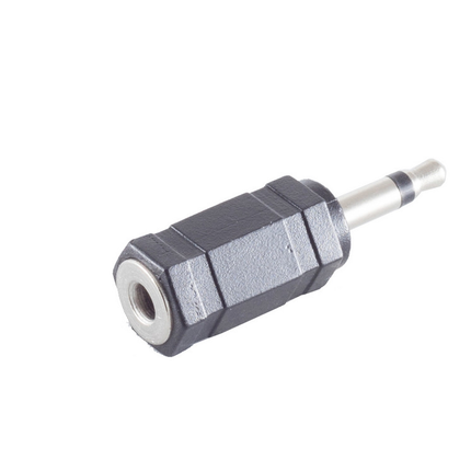 3.5mm mono male jack naar 3.5mm stereo female jack adapter