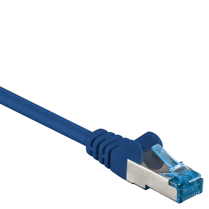 15 meter Cat 6a S/FTP (PiMF) netwerkkabel - 100% koper - LSZH - Blauw