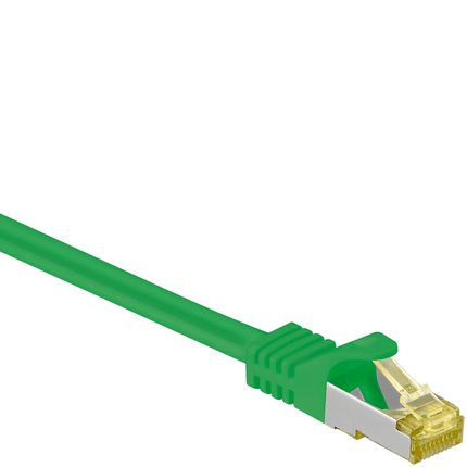 1.5 meter Cat 7 S/FTP (PiMF) netwerkkabel - 100% koper - LSZH - Groen