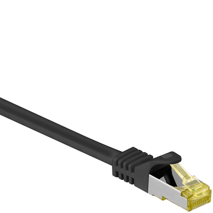 1.5 meter Cat 7 S/FTP (PiMF) netwerkkabel - 100% koper - LSZH - Zwart