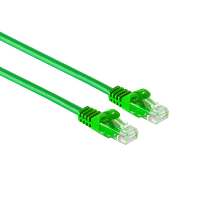 25 cm Cat 7 U/UTP netwerkkabel - CCA - Groen