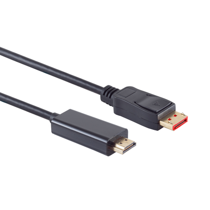 10 meter Displayport naar HDMI kabel - 4K/60Hz - Displayport 1.4 naar HDMI 2.0 - Zwart