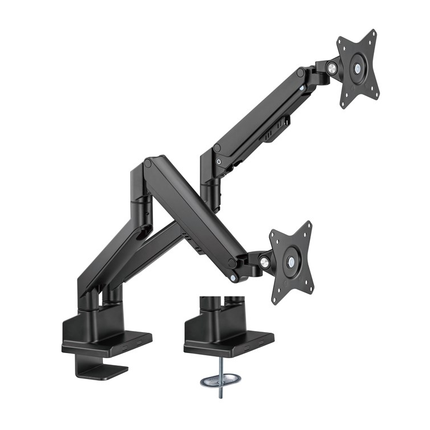 Goobay Pro bureau monitorarm - 2 monitoren - Met gasveer - Tot 32 inch / 9 KG per stuk