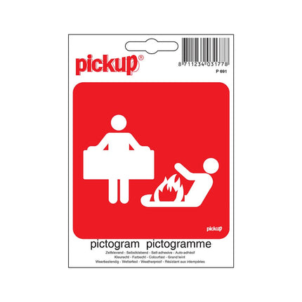 Pickup pictogram blusdeken - 10x10
